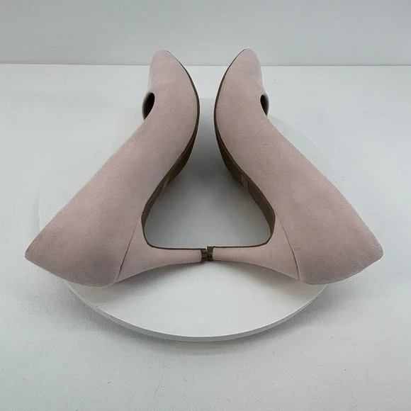 Dream Pairs Kucci Stiletto Pumps Women's Size 7 Pink Suede Pointed‎ Toe - Picture 3 of 8